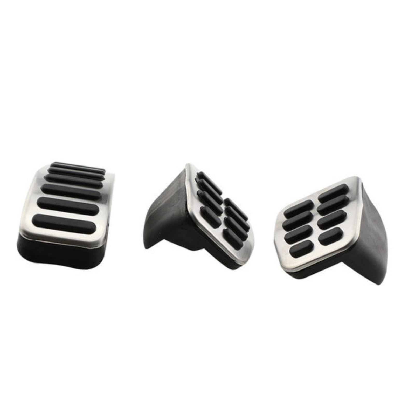 Für VW,Für Polo 9N 6R,Für Bora,Für Golf MK4 IV,Für Seat Ibiza,Für Skoda,Für Fabia I II Auto Styling Sport Kraftstoff Bremse Dead Pedal Abdeckung Set DSG (MT 3 Stück) von ZYALUI