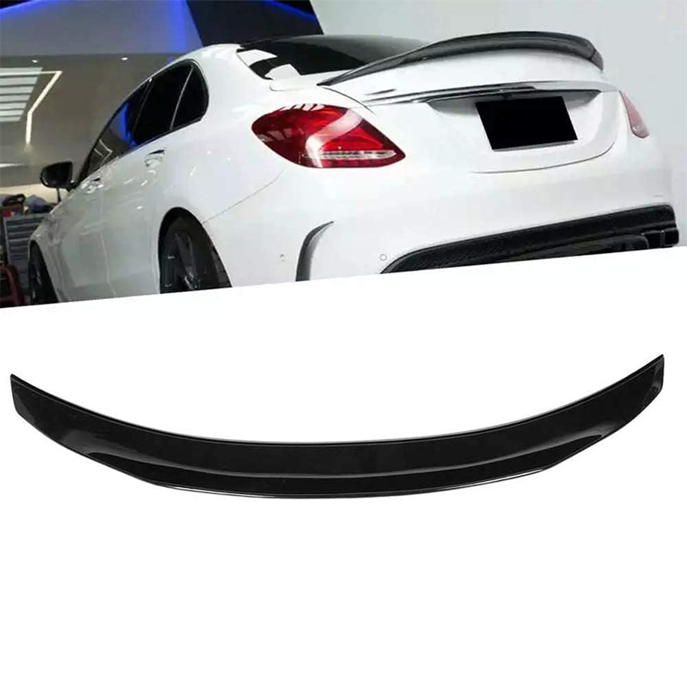 ZYAURA Auto Heckspoiler für Mercedes-Benz C-Klasse W205 2015-2020 ABS Dachspoiler Heckflügel Flügel Lippe Schwanz Spoiler Flügel Kofferraumspoiler Hinterer Spolierflügel von ZYAURA