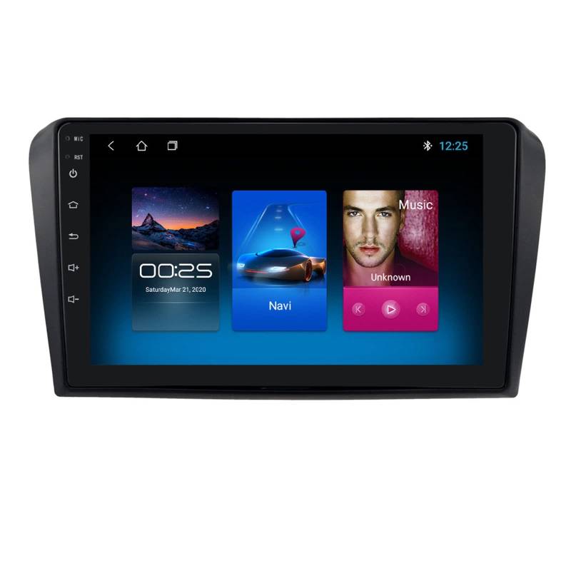 ZYCAFJ Android Autoradio Für 2004 2003 2004 2005 Ma-zda DREI Navigation IPS Touchscreen Multimedia-Player Unterstützt 4g Carplay SWC WiFi Mirror Link Dsp(Size:8 core 4G+WiFi 3G+32G) von ZYCAFJ