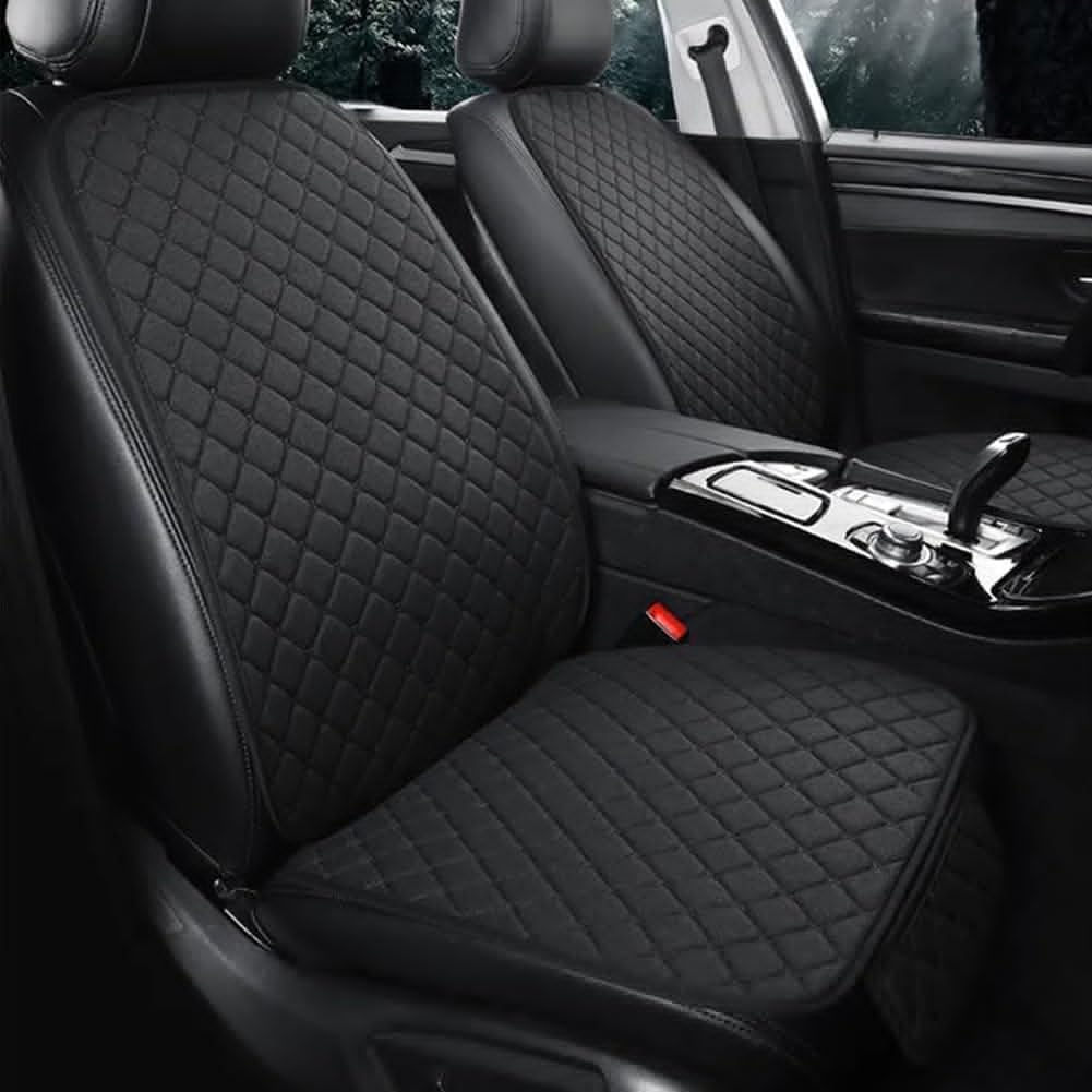 ZYJZXL188 Autositzkissen Komplettset für Volvo XC90 5seats 2003-2019 Atmungsaktives Flachs Autositzbezüge Sitzkissen Auto Anti-Rutsch Sitzauflagen,A/Black von ZYJZXL188