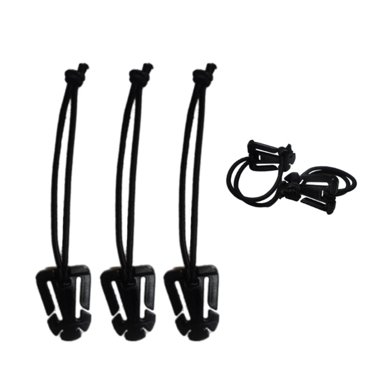 5pcs Outdoor Camping Bag Haken Haken Klemmen Elastischer Seilgurtband Schnalle Ersatz Rucksäcke Schnalle Klemmen Carabiner Clip von ZYKEJJDDAK