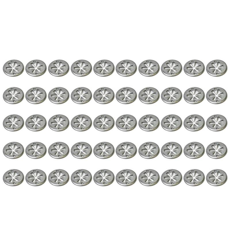 ZYKEJJDDAK 50/100pcs Metall Unterlegscheiben Eisen Zum Befestigen Von Clips Und Wärmeschild Unter Deckenschildscheibenscheibenclips von ZYKEJJDDAK