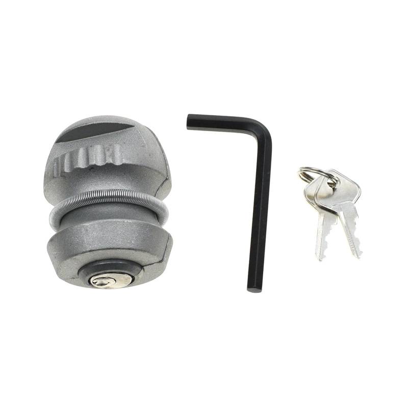 ZYKEJJDDAK Universelle Anti Diebstahl Anhänger Caravans Aluminiumkupplungskupplung Kupplungsschleppball Lock Anti Diebstahl Anti Korrosion Anhängerschloss von ZYKEJJDDAK