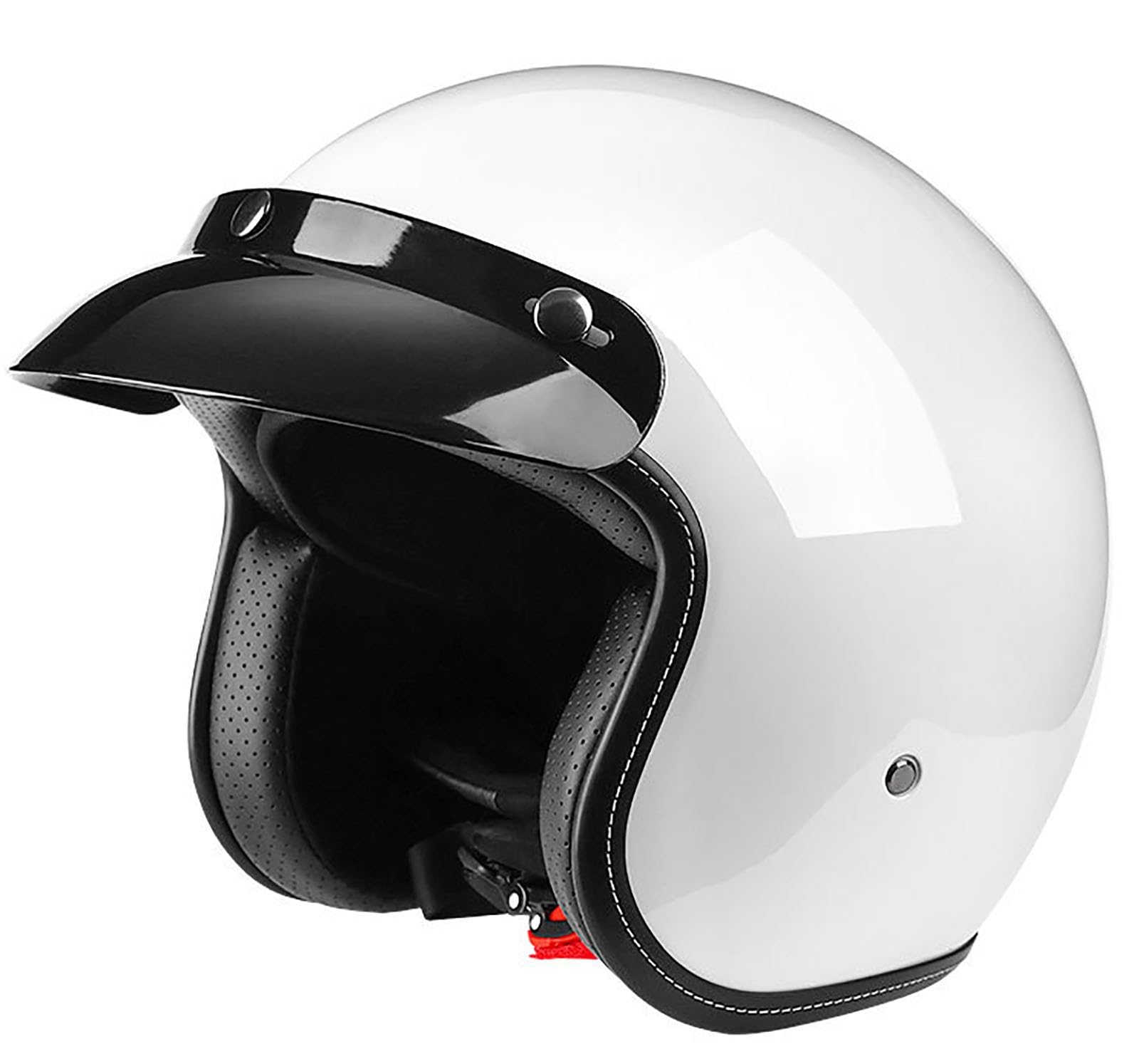 Motorradhelm 3/4 Motorradhelm Jethelm Motorrad-Halbhelm-Stil Jethelm für Männer Frauen Moto-Helm ECE-geprüft B,L von ZYMWBDGD