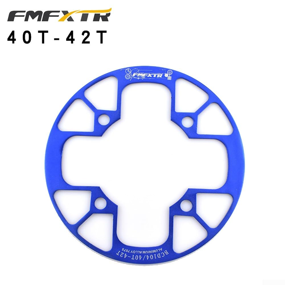 Effizientes Kurbelkettenschutz-Design, kompatibel mit 104BCD Rennrad-Modellen (40-42T Blau) von ZYNCUE