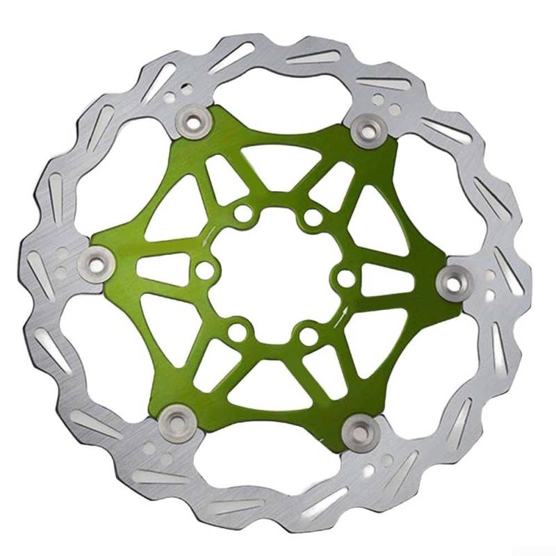 Mountainbike-Scheibenbremse, 160 mm Edelstahl mit verbessertem Reibungskoeffizient (grün 160) von ZYNCUE