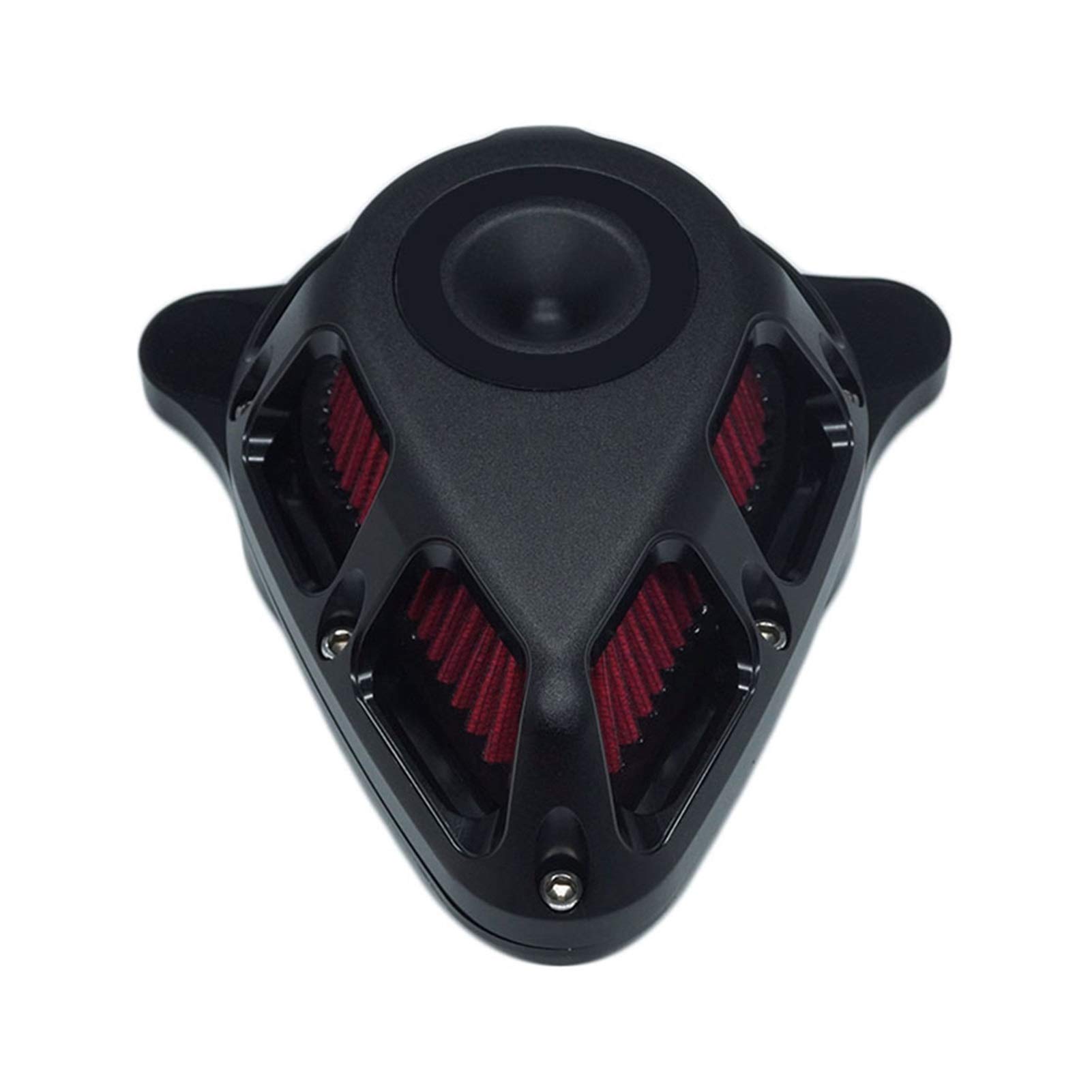 ZYQRXJ Mehrwinkel-Luftfilter-Filtersatz, mattchrom, for Harley, Sportster XL 2007–2020, Dyna FatBob Softail 2000–2020, Touring FLHX FLHR 2000–2020 Lufteinlass für Motorräder(D) von ZYQRXJ