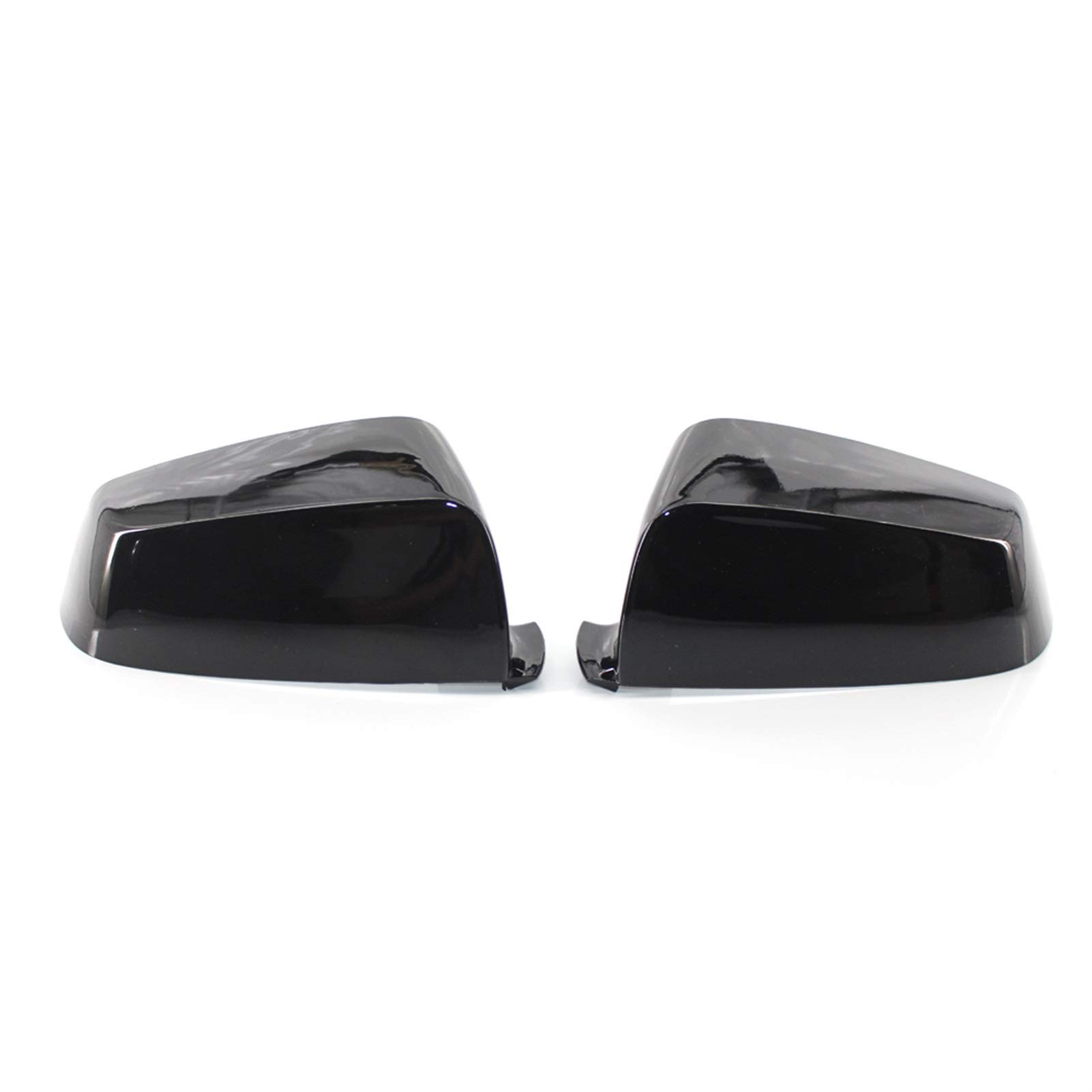 ZYQRXJ Rückspiegel-Abdeckkappe Carbonfaser/Schwarz, for BMW, 5er 6er 7er E60 E61 E63 E64 F01 F02-F04 F06 F07 F10 F11 F12 F13 Seitenspiegelabdeckung(Black) von ZYQRXJ