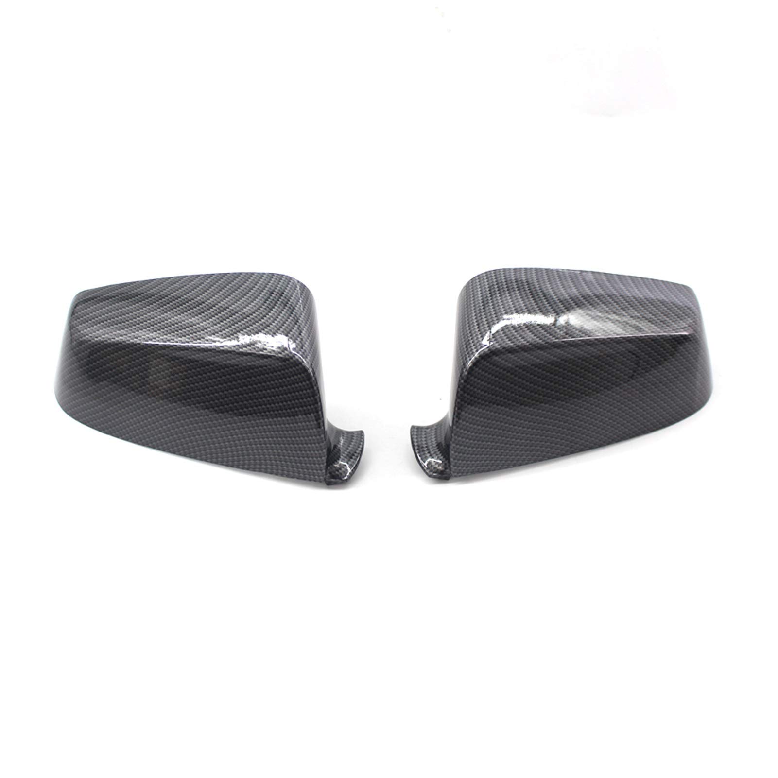 ZYQRXJ Rückspiegel-Abdeckkappe Carbonfaser/Schwarz, for BMW, 5er 6er 7er E60 E61 E63 E64 F01 F02-F04 F06 F07 F10 F11 F12 F13 Seitenspiegelabdeckung(Carbon fiber) von ZYQRXJ