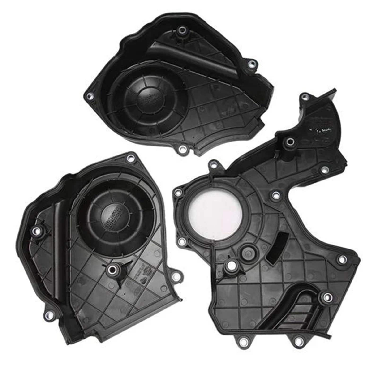 ZYSFSH 1 PCS Zahnriemen Abdeckung Schwarz Kunststoff for Kia for Oprius for VQ for Hyundai for Santa for Fe for Azera 2,7 L 21350-3E000 21360-3E000 21370-3E000 von ZYSFSH