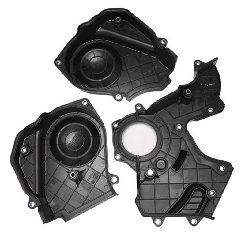 ZYSFSH 1 PCS Zahnriemen Abdeckung Schwarz Kunststoff for Kia for Oprius for VQ for Hyundai for Santa for Fe for Azera 2,7 L 21350-3E000 21360-3E000 21370-3E000 von ZYSFSH