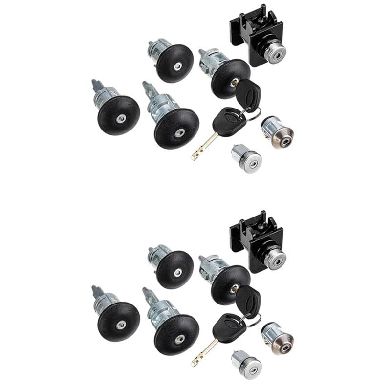 ZYSFSH 14Pcs Auto Barrel Türschlösser Schlüssel Set 4359018 1C1A-V22050-Ba for Ford for Transit Mk6 2000 2001 2002 2003-2006 von ZYSFSH