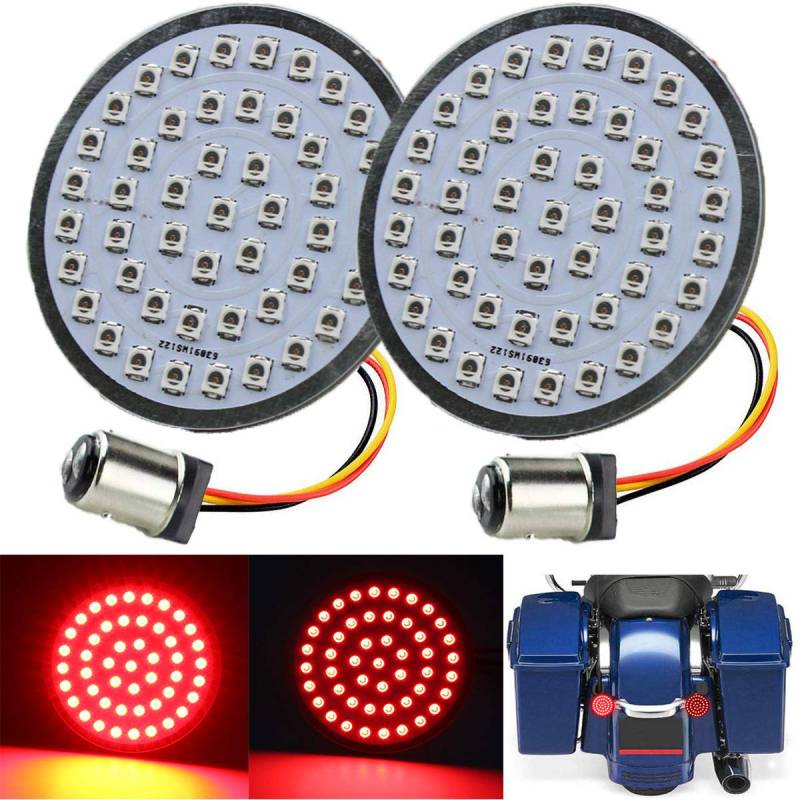 ZYTC 2 Inch LED Indicator with Brake Light Bullet Style Rear 1157 LED Indicator Kit von ZYTC