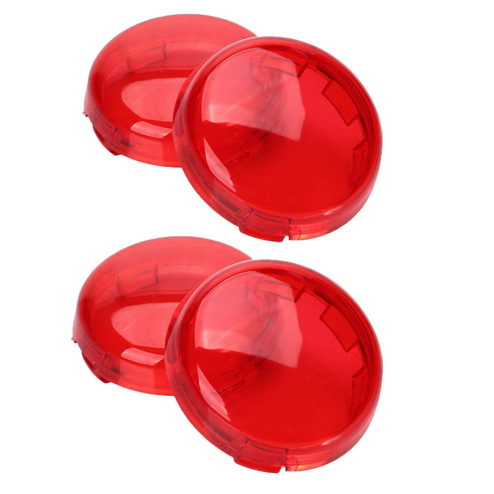 ZYTC Motorrad Blinker Lens Kit 4pcs Red Lens von ZYTC