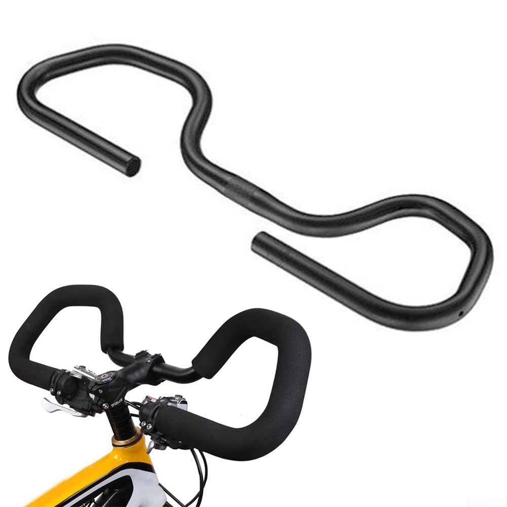 Fahrradlenker mit Schmetterlingsmotiv, 31,8 mm, 580 mm, schwarz, für Touren- und Trekkingräder von ZYWUOY