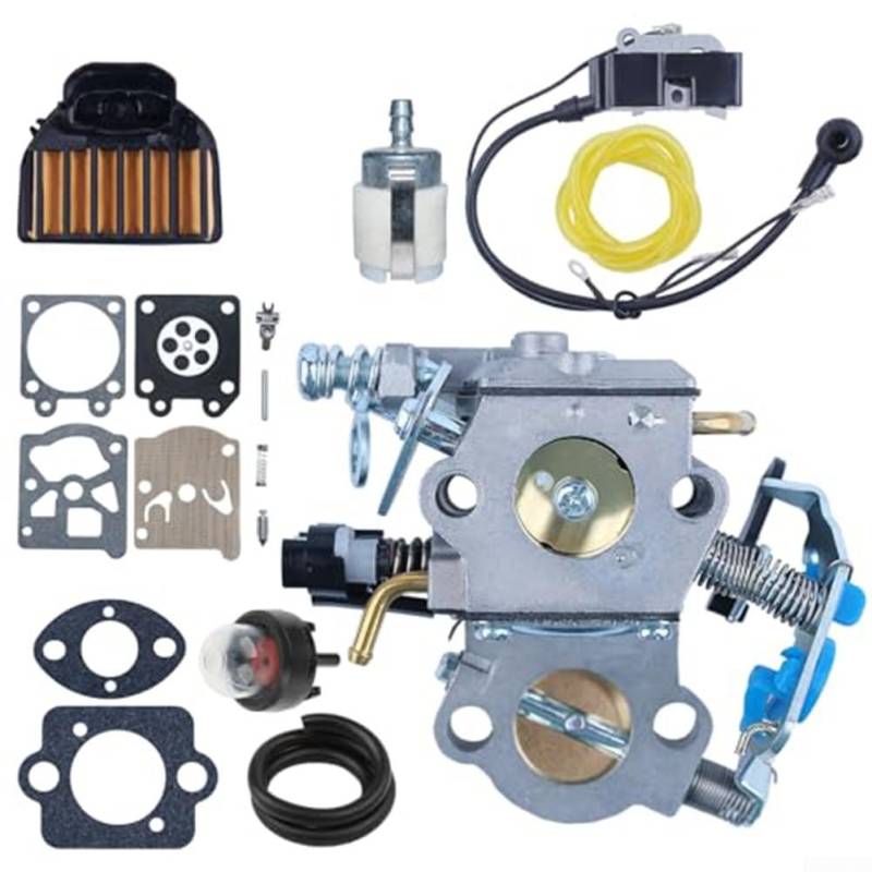 Kompatibles Vergaser- und Zündspulen-Set für Kettensägenmodelle 340 385, gebaut, um rauen Bedingungen standzuhalten von ZYWUOY