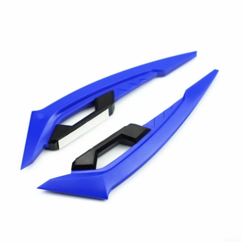 Modernes Design ABS Motorrad Winglet Spoiler Flügel Kleber Dekoration Rot/Blau/Grau (Blau) von ZYWUOY