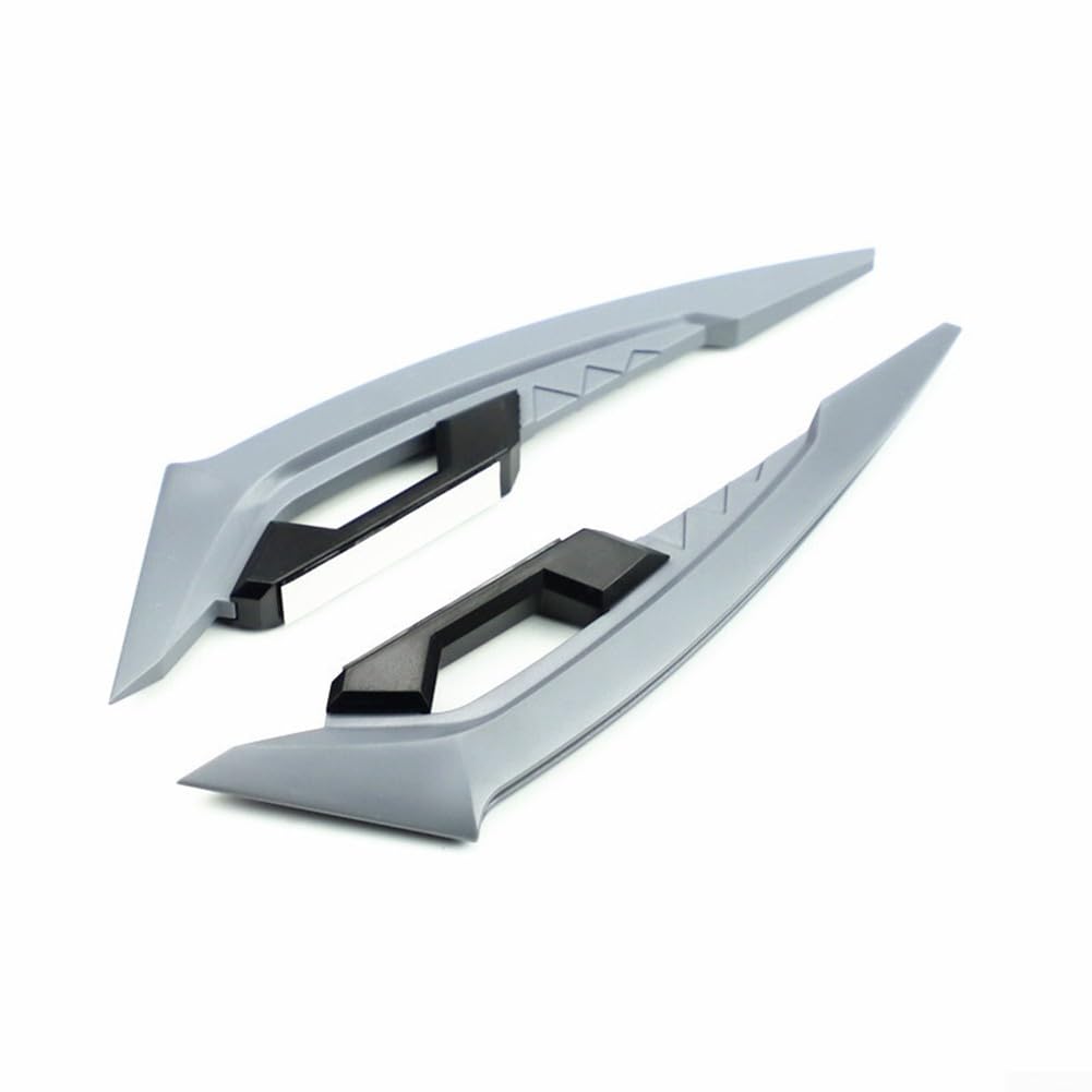 Modernes Design ABS Motorrad Winglet Spoiler Flügel Kleber Dekoration Rot/Blau/Grau (Grau) von ZYWUOY