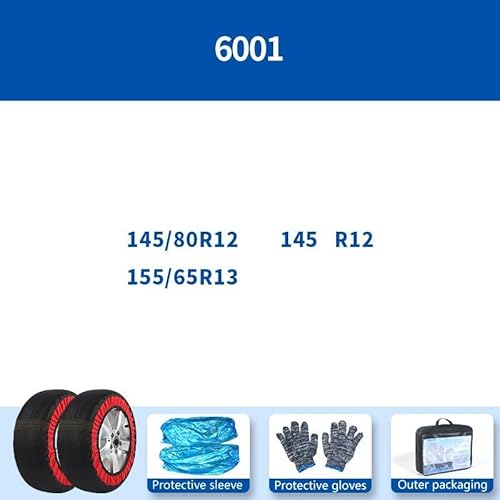 Rutschfeste Schneesocken, 2-teiliges Reifenketten-Set für verbesserten Halt auf rutschigen Oberflächen (6001) von ZYWUOY