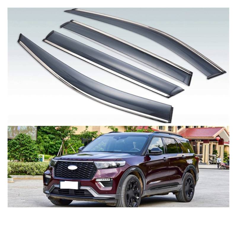 Visier Deflector Außenträger Deflektor Für Ford Explorer ST U625 2020 2021 Windabweiser Seitenfenster Regenabweiser von ZYZCW