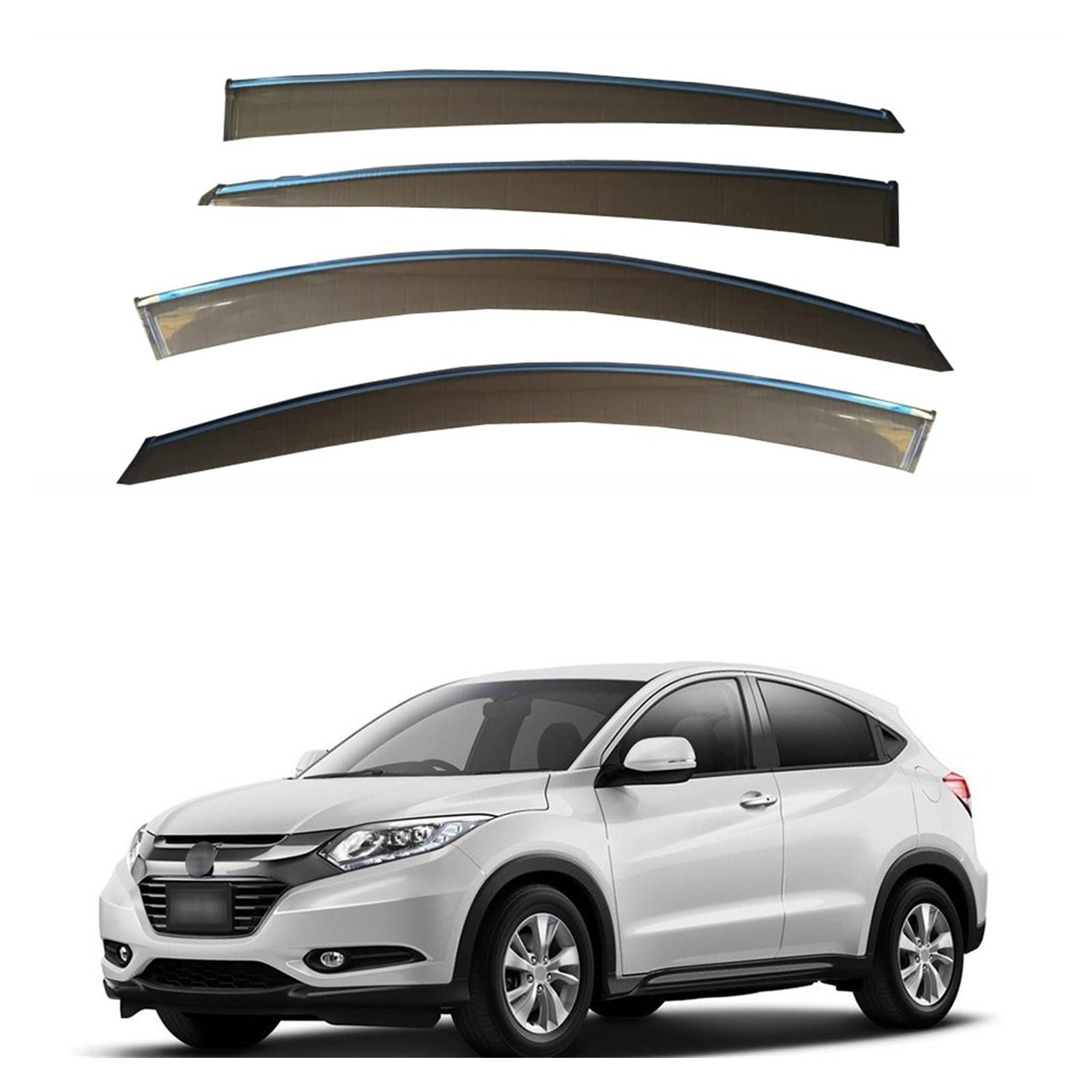 Visier Deflector Fensterregenvisier Für Honda Vezel 2014 2015 2016 2017 2018 Windabweiser Seitenfenster Regenabweiser von ZYZCW