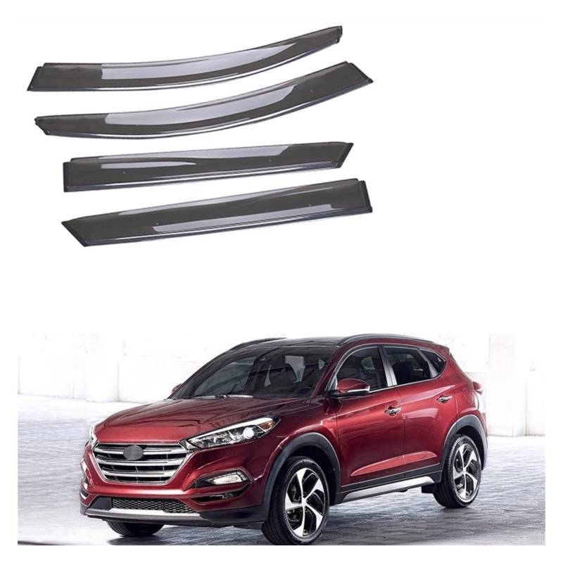 Visier Deflector Fensterregenvisier Für Hyundai Tucson 2015 2016 2017 2018 Windabweiser Seitenfenster Regenabweiser von ZYZCW