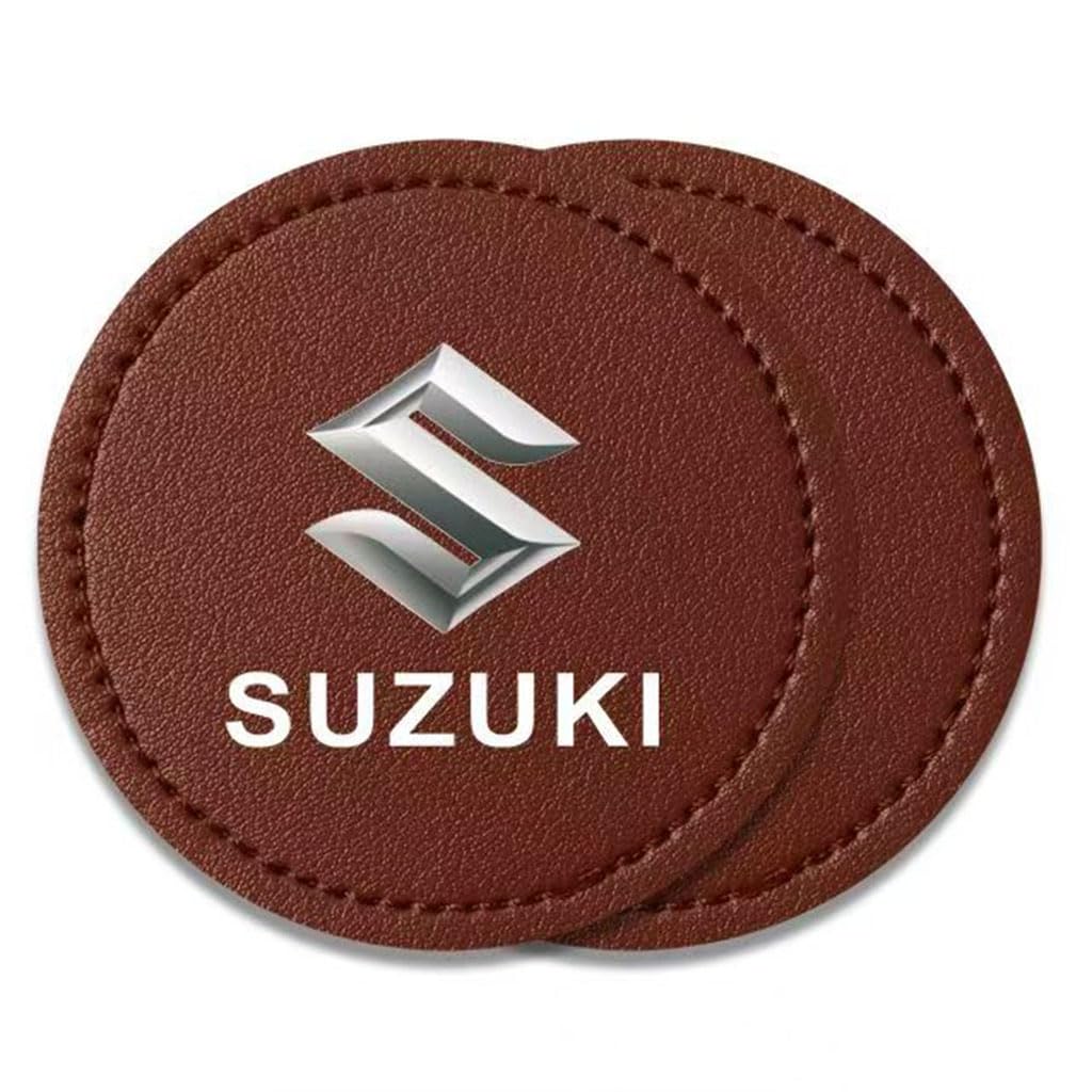 Auto Getränkehalter Untersetzer für Suzuki Across SUV 2021,Auto Becherhalter Einfügen Untersetzer Non-Slip wasserdichte Cup Mats Innere Zubehör,Brown von ZZRSXZSR