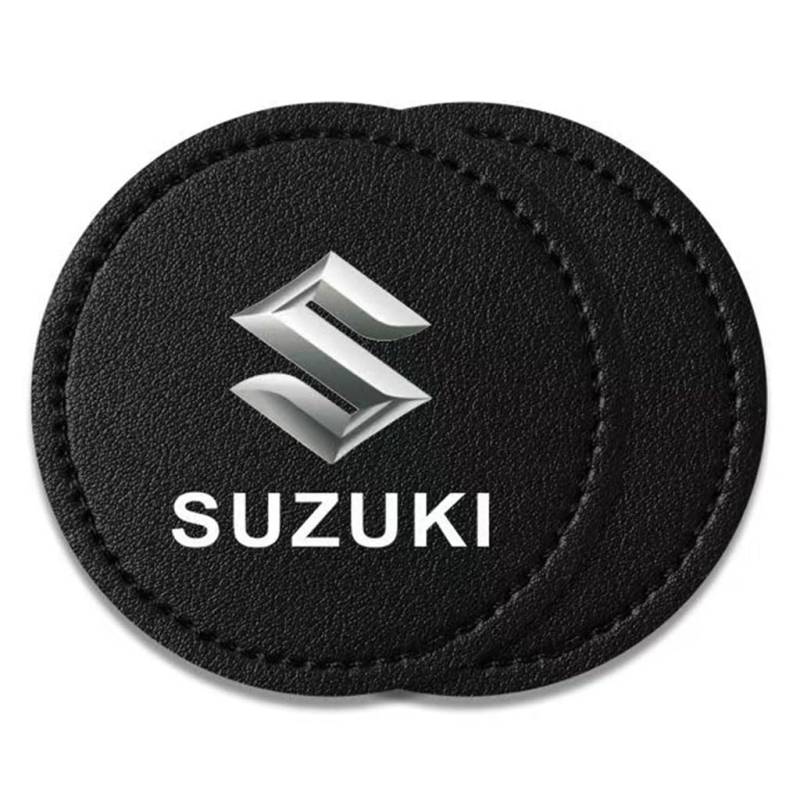 Auto Getränkehalter Untersetzer für Suzuki Celerio Ciaz Cultus,Auto Becherhalter Einfügen Untersetzer Non-Slip wasserdichte Cup Mats Innere Zubehör,Black von ZZRSXZSR