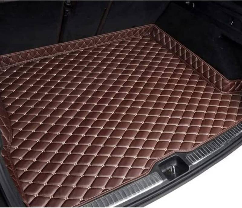 Auto Leder Kofferraummatte für Jeep Cherokee 2016-2018 (with or Without Storage Box on The Right Side),Kofferraum Schutzmatte Teppich Kofferraumwanne Pad Kratzfest Wasserdicht Antirutschmatte Zubehör von ZZRSXZSR