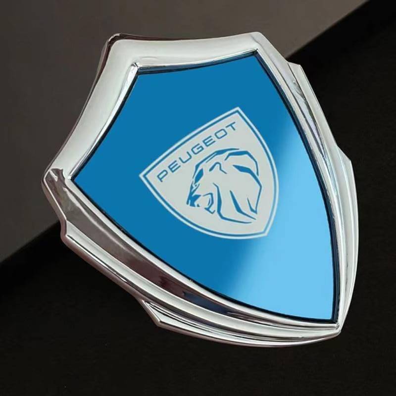 Auto Vorne Hinten Logo Aufkleber für Peugeot 408X 2008 408 5008,3D Epoxy Auto Abzeichen Grid Aufkleber Auto Frontgrill Abzeichen Haube Emblem Logo Autozubehör,B von ZZRSXZSR