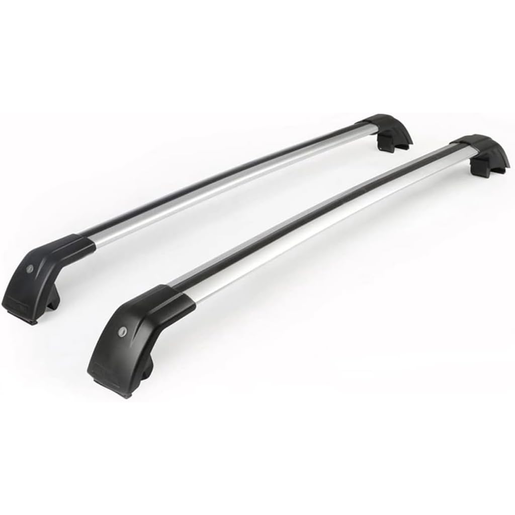 Dach Querstreben für B-enz glc suv x253 2008-2015,Auto Dachträger Querstreben Auto Schienen Rack Aluminium Anti-Rost Querträger Dach Gepäck Ersatzteile Set,Silber-schwarz von ZZRSXZSR