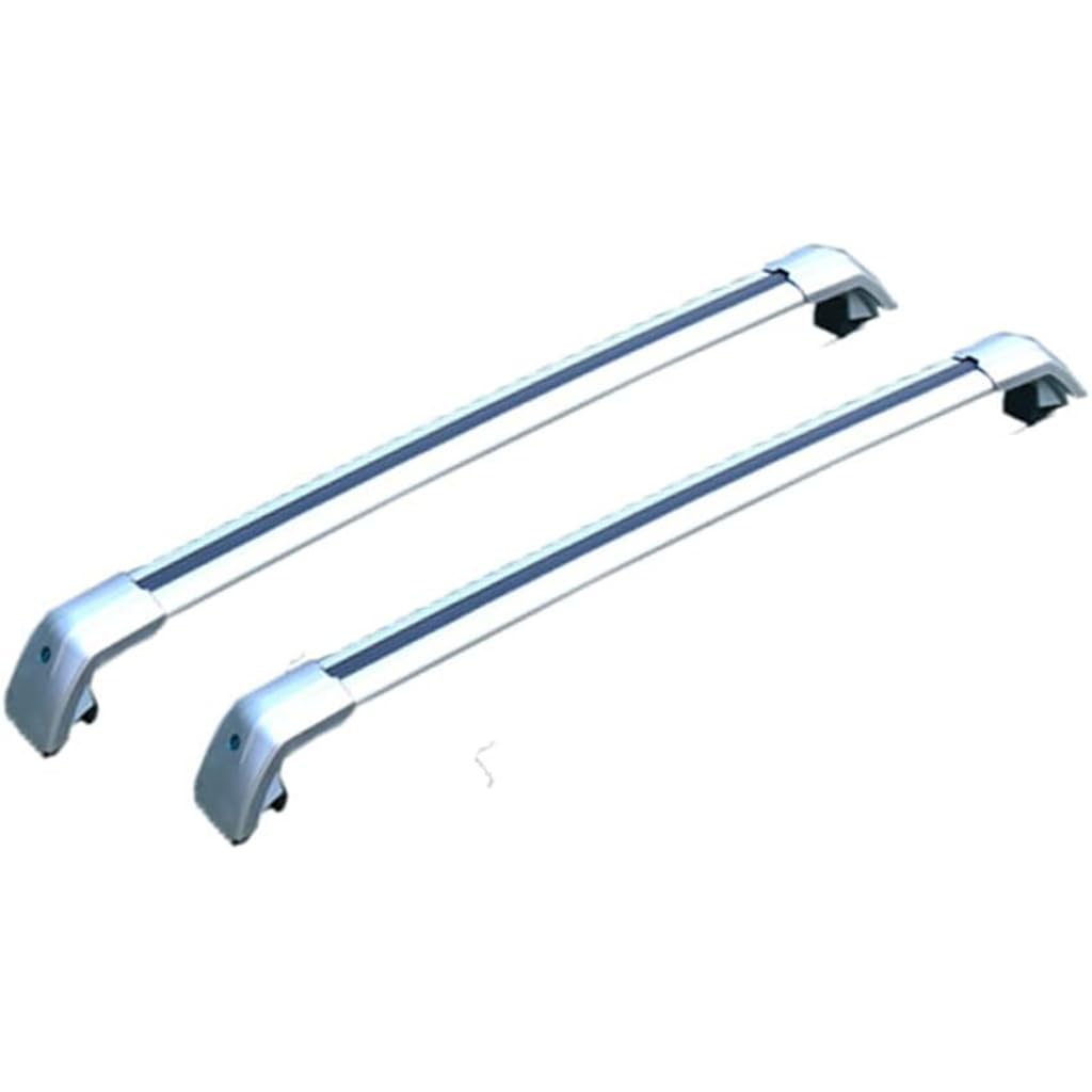 Dach Querstreben für PEUGEOT 3008 2016-2022,Auto Dachträger Querstreben Auto Schienen Rack Aluminium Anti-Rost Querträger Dach Gepäck Ersatzteile Set,Silber von ZZRSXZSR