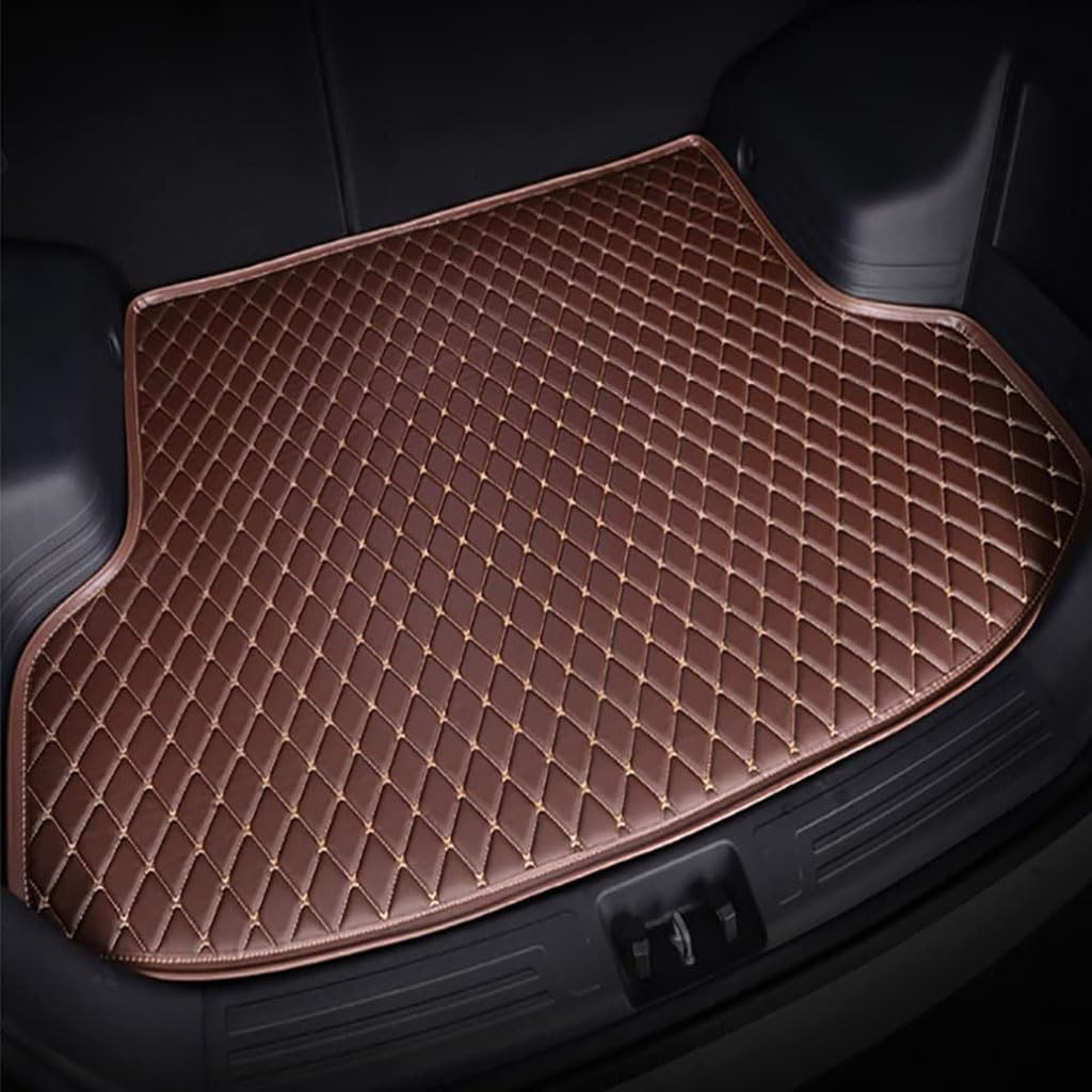 Kofferraummatte Auto für Nissan Yeti 2014-2016 (Cup Holders on The backrest, Spare tire at The Rear),Kofferraum schutzmatte Kofferraumwanne chutzmatte wasserdichte Schmutzabweisende Fußmatten von ZZRSXZSR