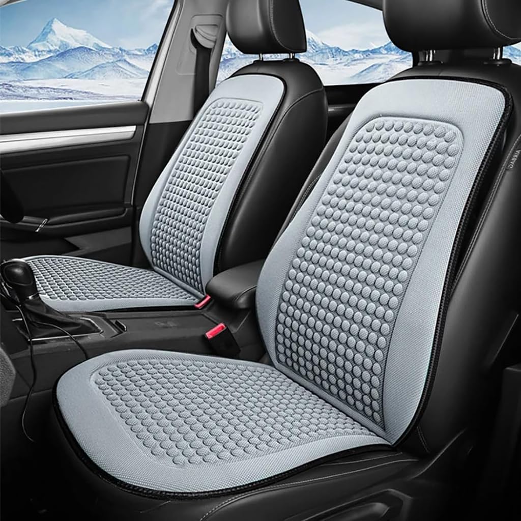 ZZRSXZSR Autositzbezug für Mazda 6 2017-2019,kühles Sitzkissen aus Eisseide Sommerkühlung Autositz-Schutzkissen Atmungsaktiv Bequem Sitzauflage,Grey-2 Pieces von ZZRSXZSR