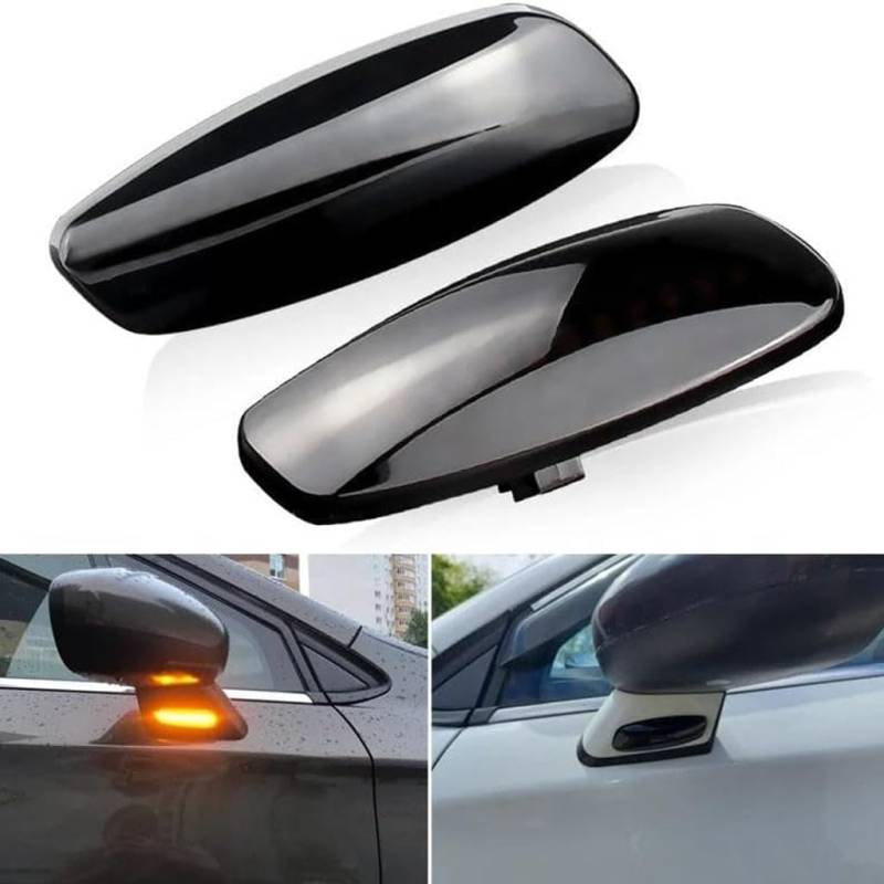 ZZRSXZSR Blinker im Rückspiegel für Peugeot 207 308 3008 5008 RCZ Partner 1996-2019 2018 2017 2016,Rückspiegel Blinker Licht Äußere Flügel Spiegel Lampe Anzeigeleuchte Auto Modifikations Zubehör von ZZRSXZSR