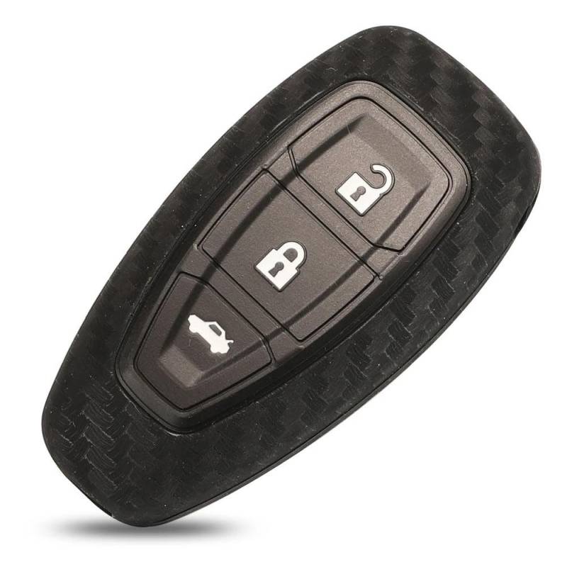 ZZYAYM - Autoschlüsselhülle Silikon-Schlüsseletui Fernbedienungshülle - passt für Ford Focus C-Max Mondeo Kuga Fiesta B-Max von ZZYAYM