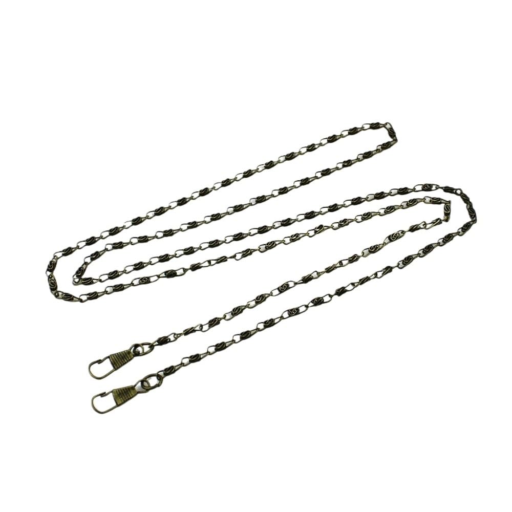 Schulterriemen 1 Stück ca. Länge 120 cm, Breite 0,3 cm, Ersatz-Metall-Geldbörsenkette for Schulter-Cross-Body-Handtaschen, Taschenzubehör Taschengurte(Bronze) von ZZlei2yu-12