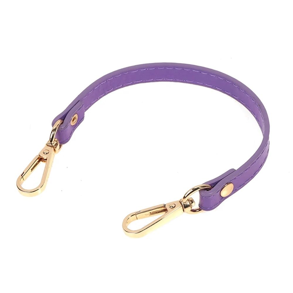 Schulterriemen 28cm Handtaschengurt Ledergriff Geldbörsengurt Handtaschen Gürtelgurt Taschenzubehör Taschengurte(Purple) von ZZlei2yu-12