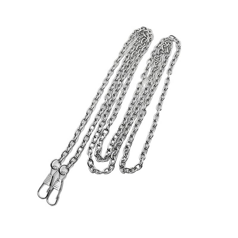 Schulterriemen 40/60/120 cm Metall Taschen Kette Geldbörse Schnallen Frauen Schultergurt for Taschen ersetzen Kette Taschenzubehör Taschengurte(Silver,60cm) von ZZlei2yu-12