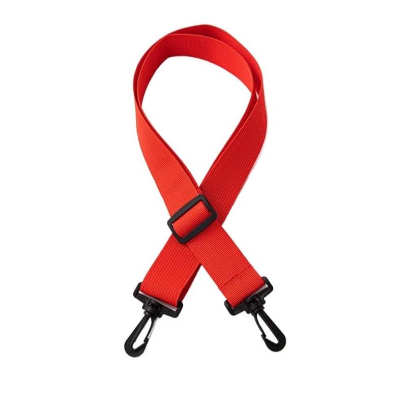 Schulterriemen Verstellbarer Nylon-Ersatz-Taschengriffgurt, 2,5 cm breit, einfarbiger Schultertaschengürtel for Flaschentaschen Taschengurte(Red) von ZZlei2yu-12