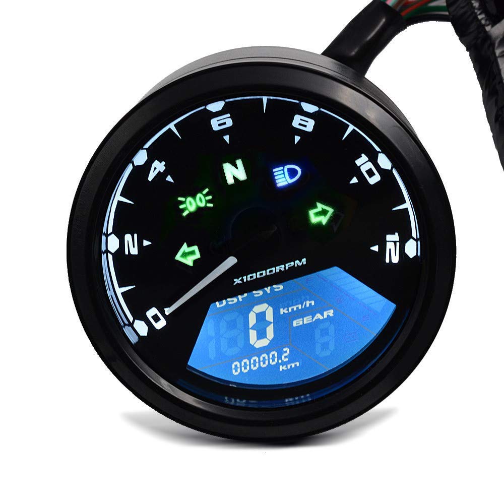 Digital Tachometer für Yamaha XV 1100/750 / 535 Virago TM1 von Zaddox