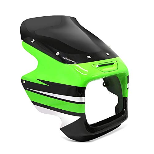 Lampenmaske/Lichtmaske + Windschild Kompatibel für Kawasaki ZRX 1200 R 01-07 von Zaddox