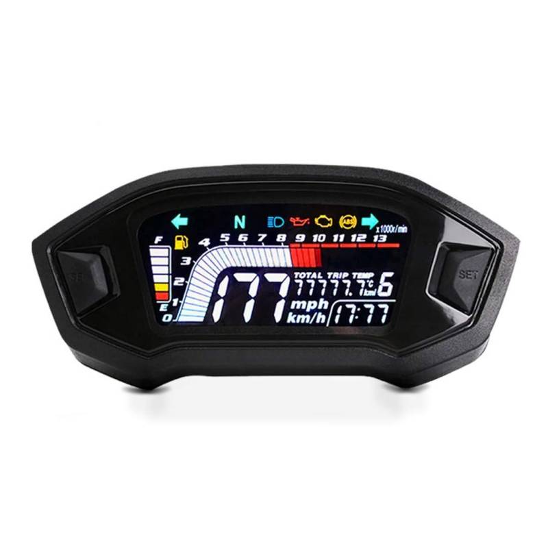 Motorrad Tachometer digital/Drehzahlmesser LCD Zaddox SM6 von Zaddox