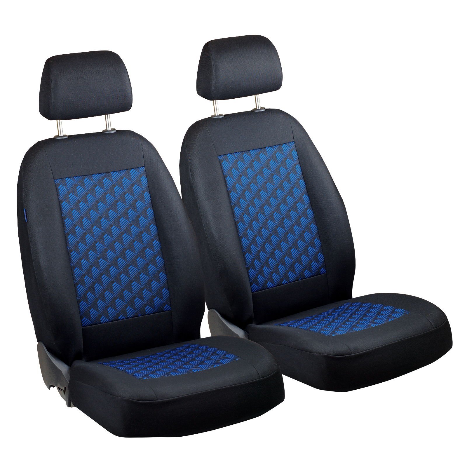 Juke Vorne Sitzbezüge - für Fahrer und Beifahrer - Farbe Premium Blau Effekt 3D von Zakschneider