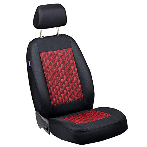 Zakschneider TGE Fahrer Sitzbezug - Farbe Premium Schwarz-rot Effekt 3D von Zakschneider