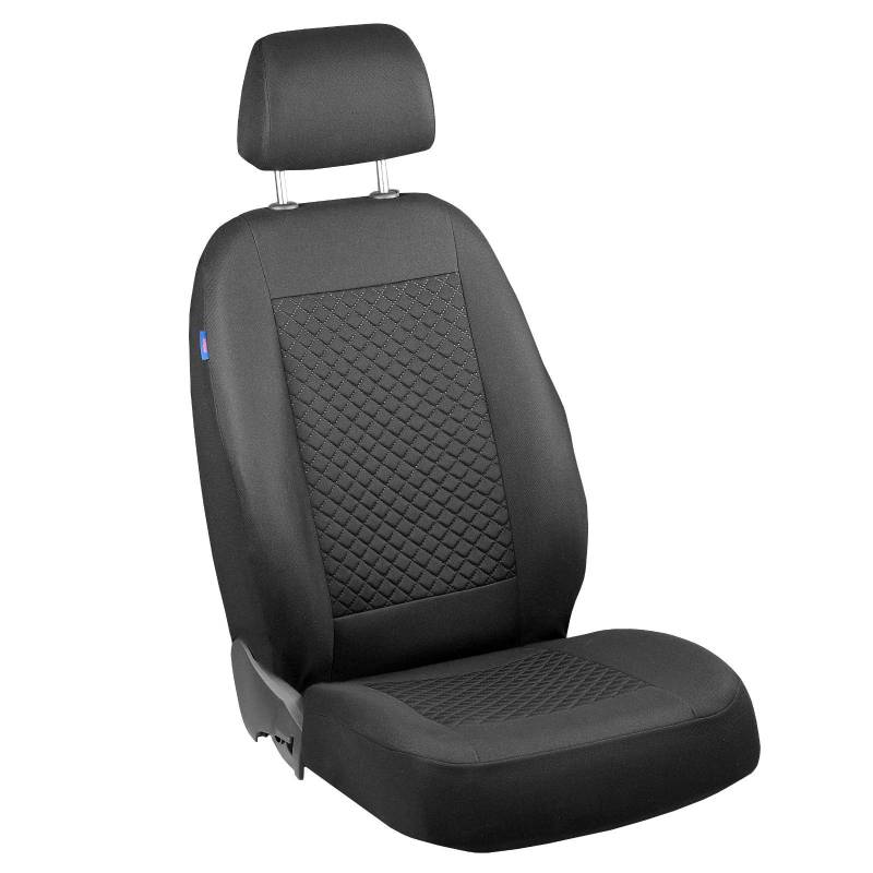 Zakschneider VIVARO Fahrer Sitzbezug - Farbe Premium Schwarz klein Karomuster von Zakschneider