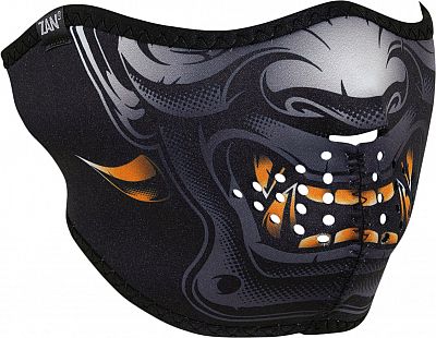 Zan Headgear Demon, Halbmaske - Schwarz/Grau/Orange - Einheitsgröße von Zan Headgear