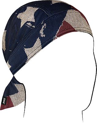 Zan Headgear Flydanna Micromesh Patriot, Kopftuch - Blau/Weiß/Rot - Einheitsgröße von Zan Headgear