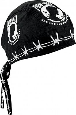 Zan Headgear Flydanna POW-MIA, Kopftuch - Schwarz/Weiß - Einheitsgröße von Zan Headgear