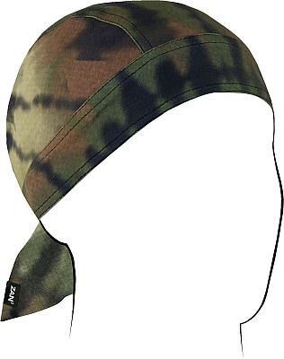 Zan Headgear Flydanna SF Woodland Camo Tie Dye, Kopftuch - Schwarz/Grün/Braun - Einheitsgröße von Zan Headgear